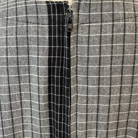 Sasson VTG dress  black and white plaid pattern SZ L EUC - Picture 5 of 6